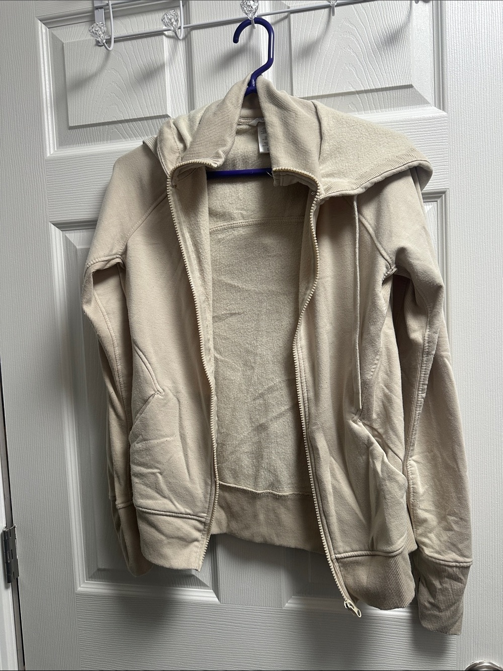 Jockey Beige/Tan Zip-Up Hoodie Jacket